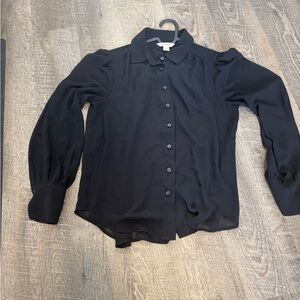 Joe Fresh Black Button Down Shirt